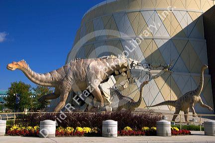 Dinosaur building at The Children's Museum of Indianapolis, Indiana.