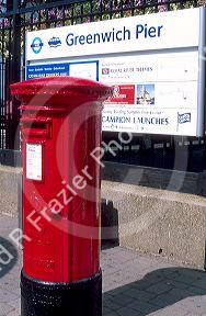 British mail box in London.