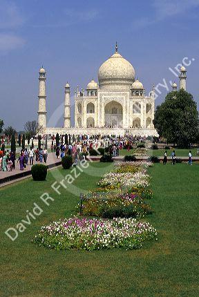 The Taj Mahal in Agra, India.