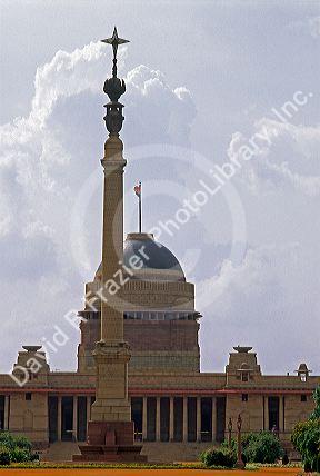 Presidential residence in Rashtrapati Bhava, India.