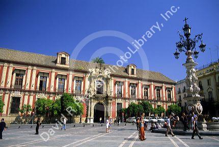 Archbishop Palace in Seville, Spain.