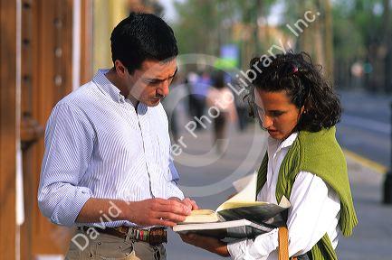 College students at the University of Seville, Spain.