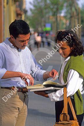College students at the University of Seville, Spain.
