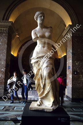 The statue of Venus in the Louvre, Paris, France.