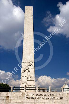 This Oblisk is a monument to the Tenentes Revolt of 1932 in Sao Paulo, Brazil.