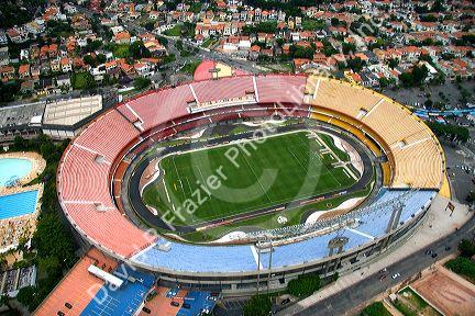 Aerial view of Est‡dio Morumbi, the Sao Paulo Futebol Clube stadium in Sao Paulo, Brazil.