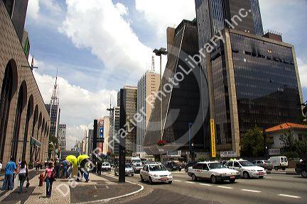 Avenida Paulista in Sao Paulo, Brazil.