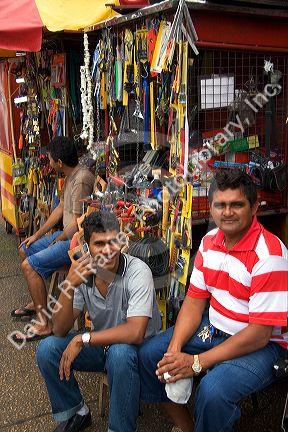 Street vendors selling tools in Manaus, Brazil.