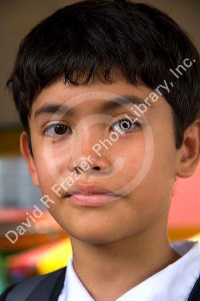 Portrait of a brazilian boy in Manaus, Brazil.