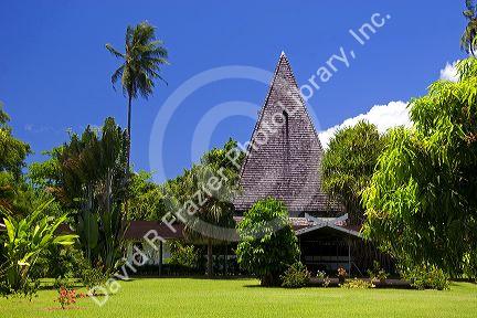 The Paul Gaugin museum on the island of Tahiti.