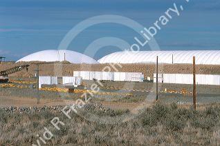 Nuclear waste temporary storage area in Eastern Idaho.
