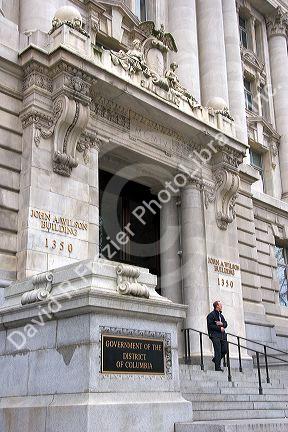 John A. Wilson municipal building where the District of Columbia mayor and council have offices in Washington, D.C.