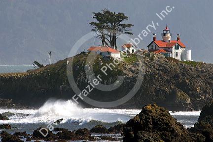 Battery Point Lighthouse at Crescent City, California.