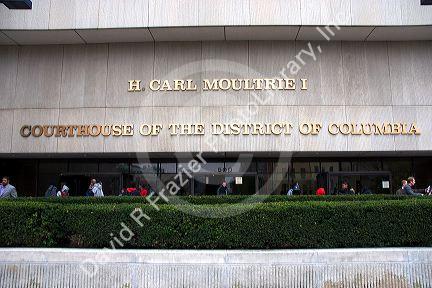 Courthouse of The District of Columbia in Washington.