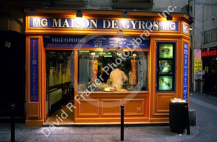 A Greek deli in Paris, France.