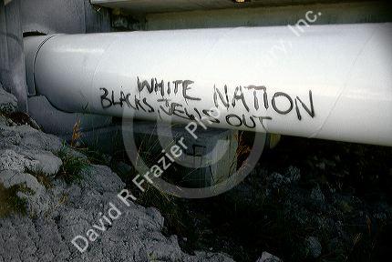 Racist graffiti in Florida.