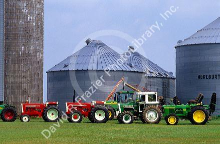 Vintage tractor collection near Durand, Wisconsin.