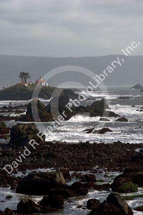 Battery Point Lighthouse at Crescent City, California.