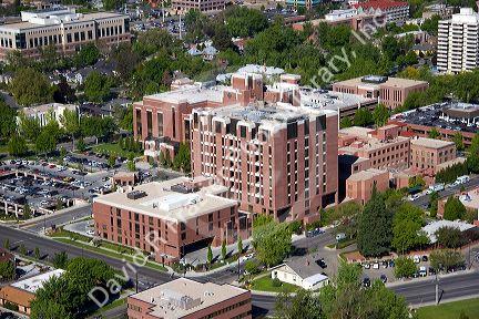 Aerial view of St. Luke's Regional Medical Center, Idaho.