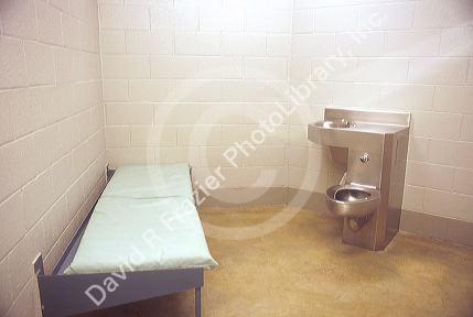 Modern cell in typical american jail.