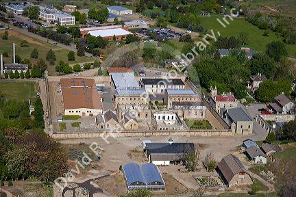 Aerial view of the Old Idaho Penitentiary in Boise, Idaho.