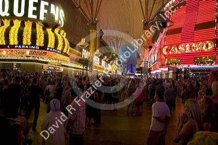 The Fremont Street Experience in Downtown Las Vegas, Nevada.