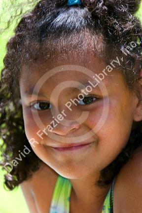 Portrait of a young Mexican girl near Boise, Idaho.
