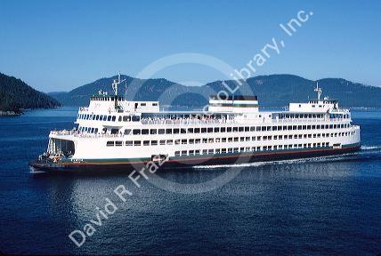 Washington State Ferry in the San Juan Islands.