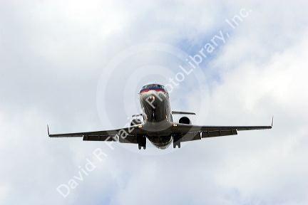 Airplane in flight.