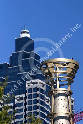 Symbolic Olympiad Torch in Centennial Olympic Park, Atlanta, Georgia.