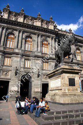 El Caballito bronze sculpture in front of the National Museum of Art in Mexico City, Mexico.