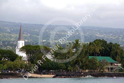 Mokuaikaua Church at Kailua-Kona on the Big Island of Hawaii.