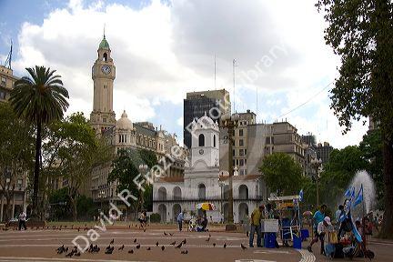 The Cabildo located in the Plaza de Mayo in Buenos Aires, Argentina.
