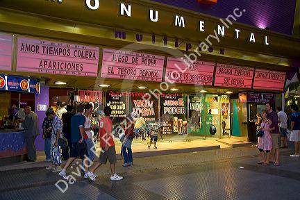Movie theater multiplex in Buenos Aires, Argentina.