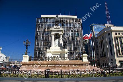 Monument to Naval Heroes of Iquique in Valparaiso, Chile.