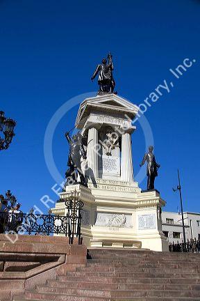 Monument to Naval Heroes of Iquique in Valparaiso, Chile.