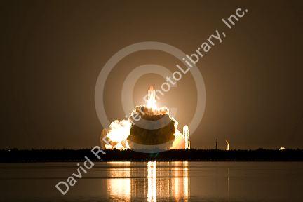Launch of the Space Shuttle Endeavour for STS-123 mission to the International Space Station. John F. Kennedy Space Center in Cape Canaveral, Florida. March 11, 2008.