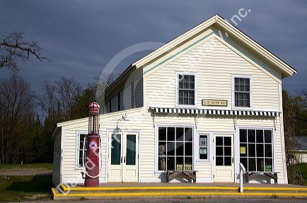 General store at Glen Haven on the Leelanau Peninsula within the Sleeping Bear Dunes National Lakeshore, Michigan.