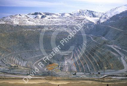 Bingham canyon copper mine in Utah.