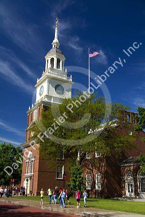 Clock tower and Independence Hall replica at the Henry Ford Museum in Dearborn, Michigan.
