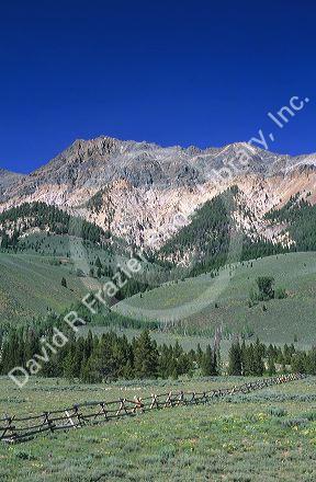 The Pioneer Mountains near Ketchum, Idaho.
