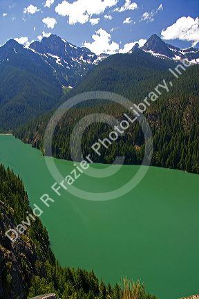 Diablo Lake in the North Cascade Range, Washington.