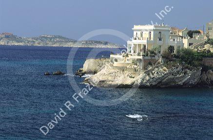 Villa along the Frence Riviera near Marseilles.