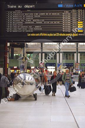 Gare de Lyon train station in Paris, France.