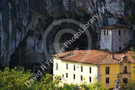 The Holy Cave of Covadonga, Asturias, northwestern Spain.