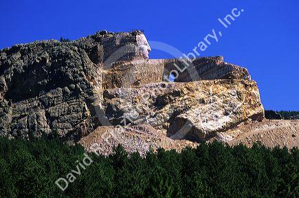 The Crazy Horse Memorial in the Black Hills of South Dakota.