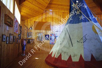 Tipi in the Indian Museum of North America at the Crazy Horse Memorial in the Black Hills of South Dakota.
