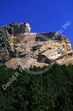 The Crazy Horse Memorial in the Black Hills of South Dakota.