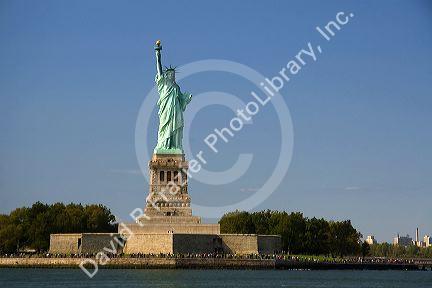 Statue of Liberty on Liberty Island in New York City, New York, USA.