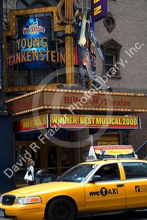 Young Frankenstein broadway show in Times Square, Manhattan, New York City, New York, USA.